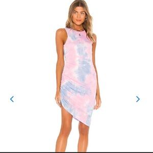 Lovers + Friends Eva tie dye midi dress Sz S